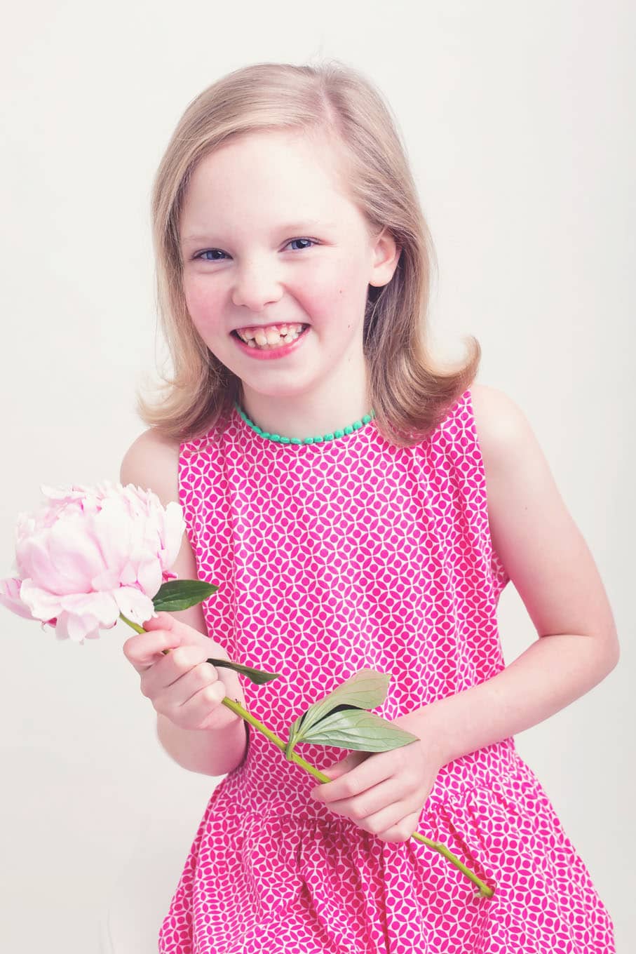 Studio portrait of child